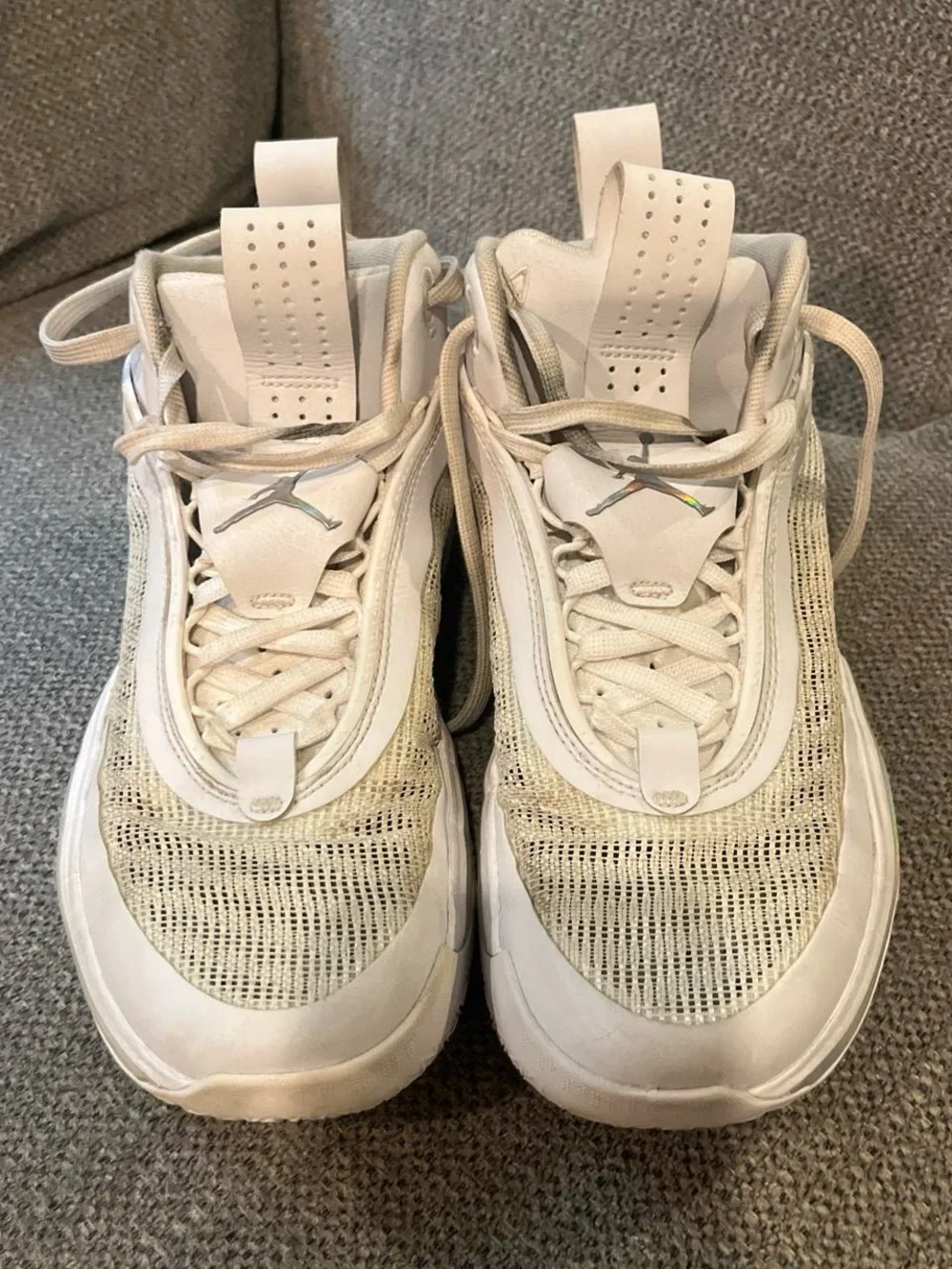 Jordan Cream and White Lightweight Basketball Sneakers